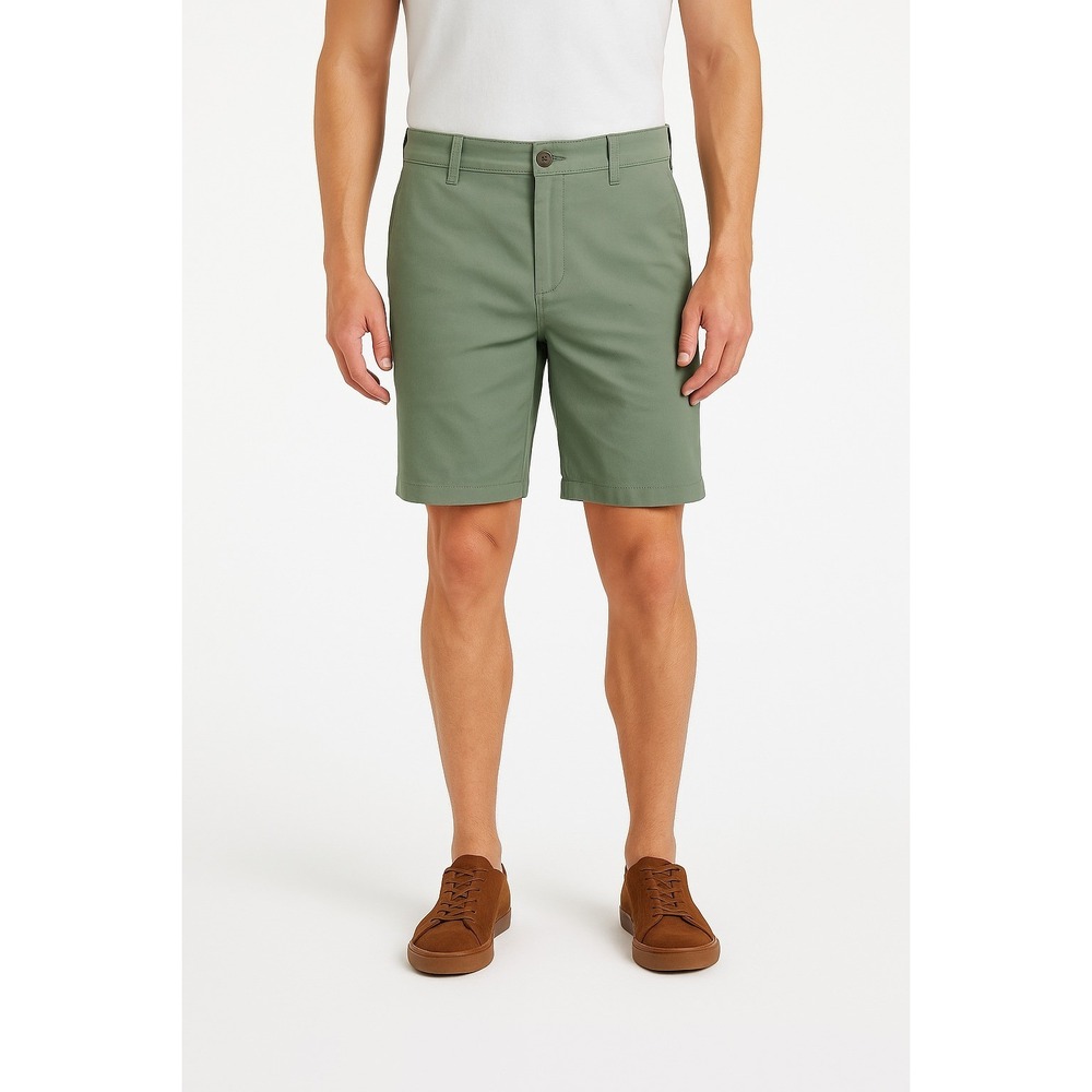 Alfani Men's Shorts Green Sage Grey Size 34 Flat Front Casual